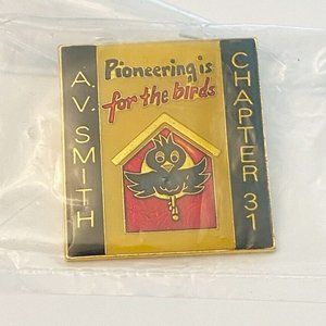 Vintage Telephone Pioneers of America A.V. Smith Chapter 31 Bird Enamel Pin